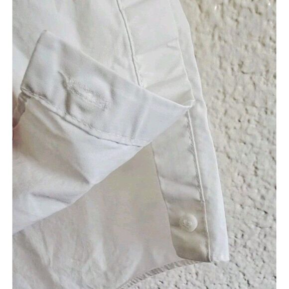 Cos Hem Women’s Sweatshirt Cotton Blend Green and White Size Small - Picture 4 of 9